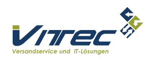 Das Logo der Firma Vitec Versandservice und IT-Lösungen